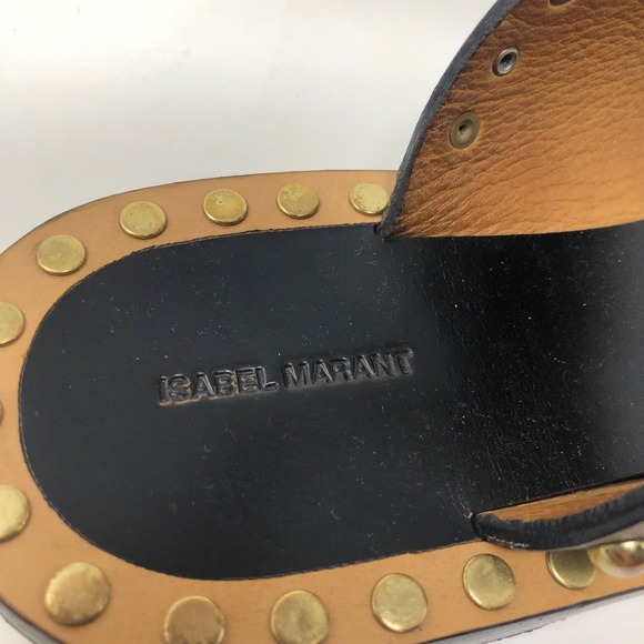 Isabel Marant Roman Empire Gladiator Sandals Womens 38 8 Leather Boho Summer - Picture 10 of 16